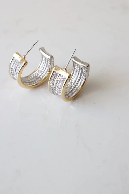 Chunky Silver Earrings-Far From Basic Hoops