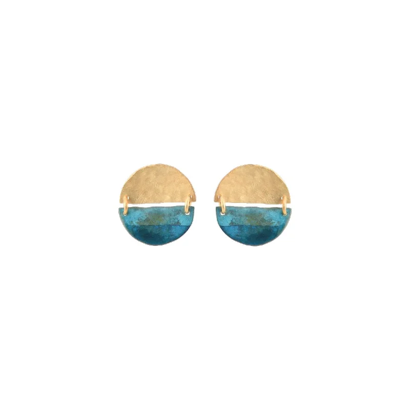 Light Blue Earrings-Teal Ayla Earrings