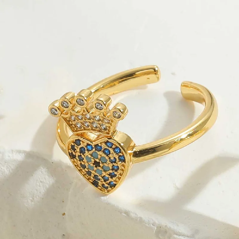 Sapphire Blue Zircon Ring-2