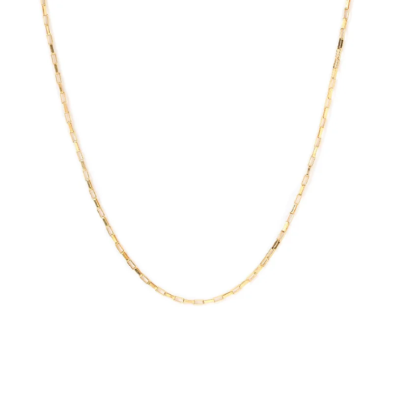 Geometric Bar Necklace-Venetian Chain Necklace | Goldfill