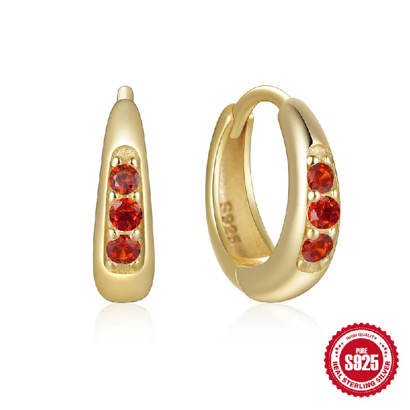 Gold-Deep garnet red