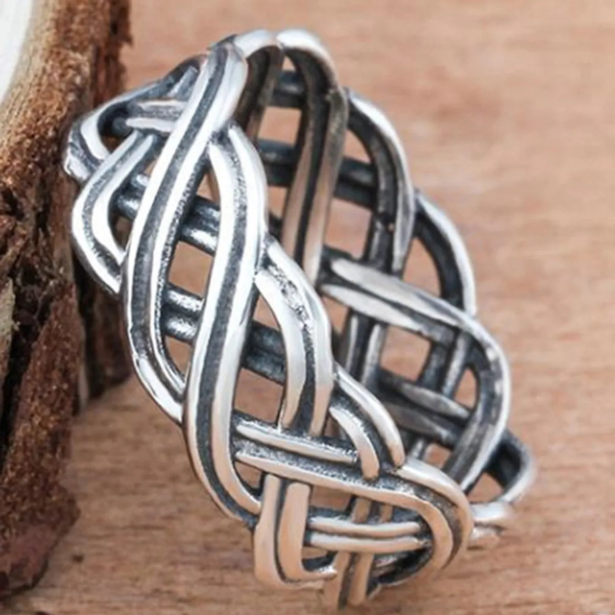 Custom Infinity Band-Retro Geometric Alloy Plating Women'S Rings