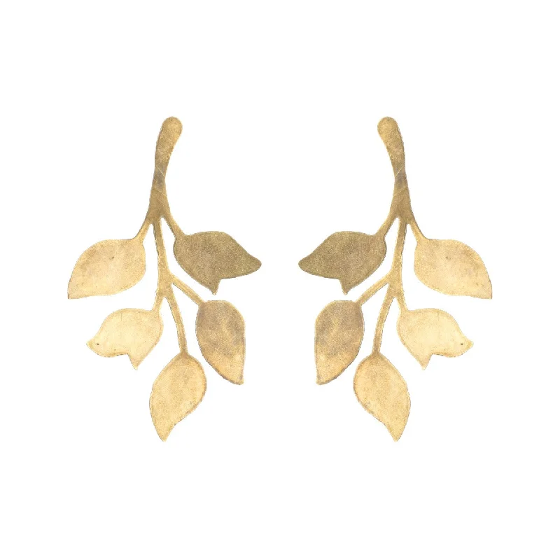 Pearl Drop Earrings-Gold Single Ophelia Earrings