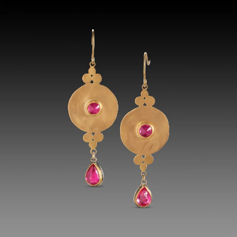 Opal Earrings for Brides-Elegant Ruby Earrings