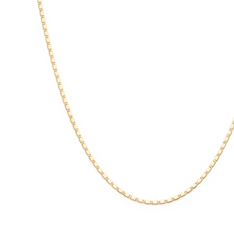 Long Chain Pendant Necklace-Nostalgia Chain Necklace | Solid 14k Gold