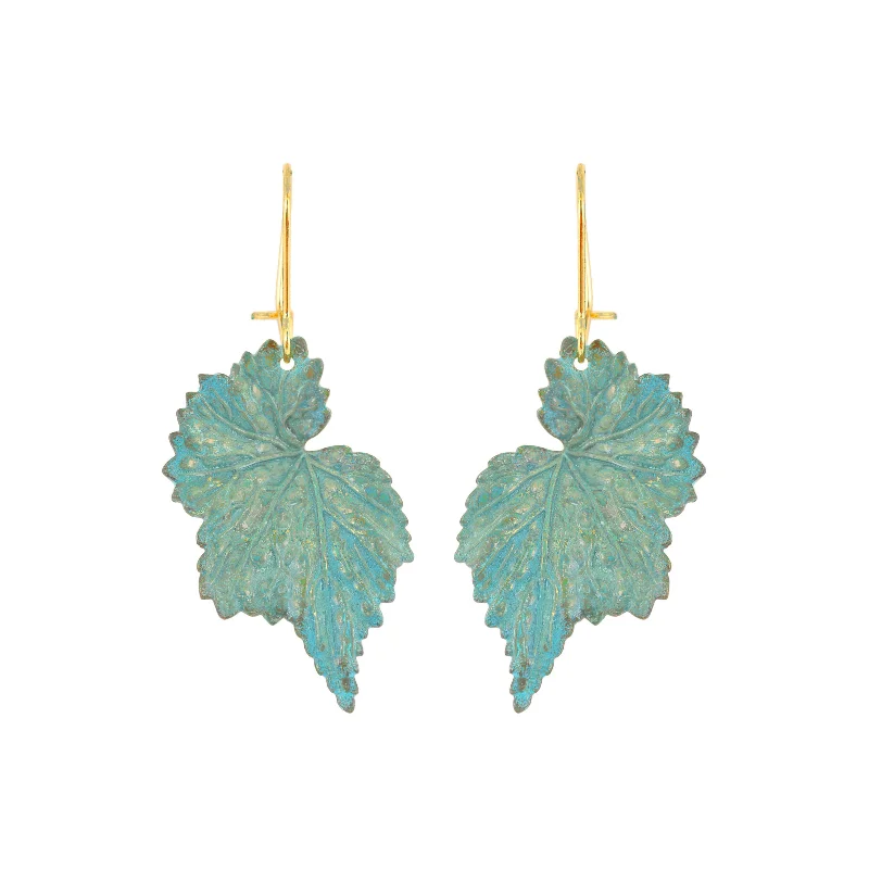 Statement Earrings for Weddings-Mini Begonia Earrings