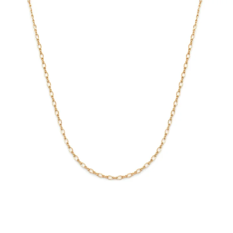 Handmade Chain Necklace-Mini Figaro Necklace | Goldfill