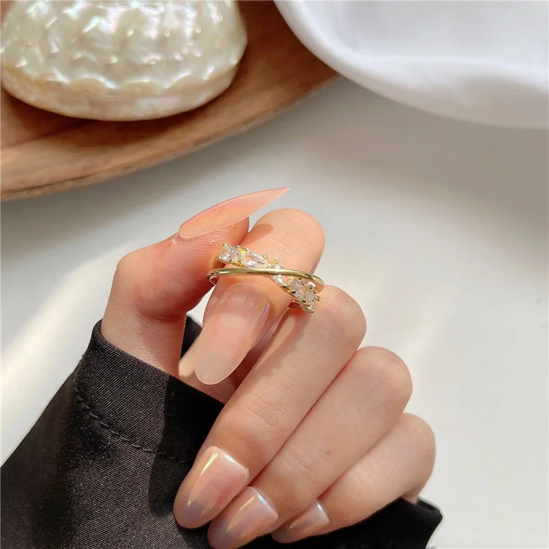 Cross Zircon Ring