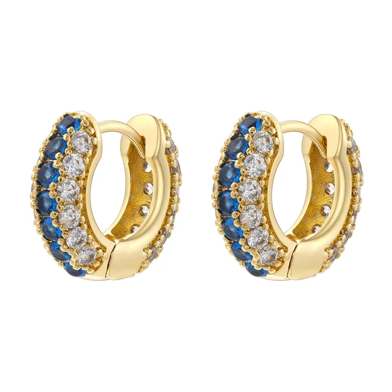 Golden Blue Diamond 1 Pair