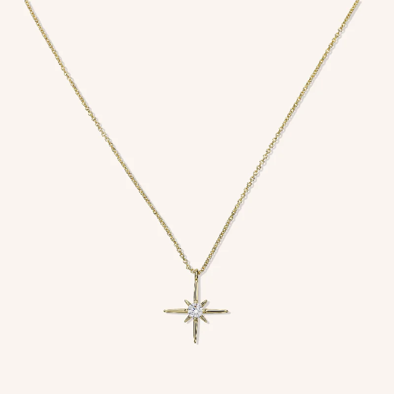 Diamond Necklace for Women-Starlight Crystal Pendant Necklace