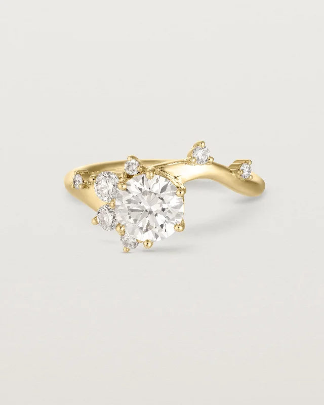 Custom Promise Ring-Ren Cluster Ring | Laboratory Grown Diamonds