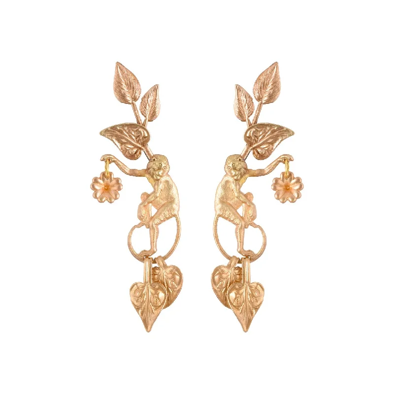 Simple Diamond Earrings-Capuchin Earrings