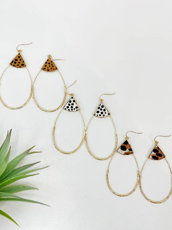 Rose Gold Drop Earrings-Hop To The Animal Earring