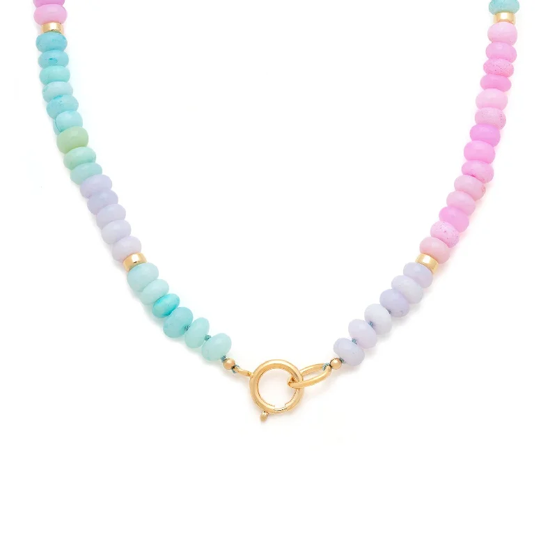 Adjustable Crystal Necklace-Gemstone Necklace | Candy Opal